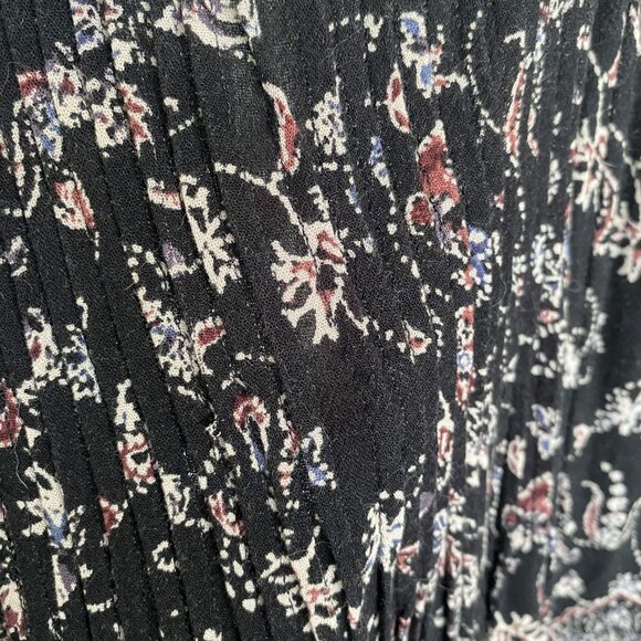 Ecote - Black Floral Beach Dress (XS) - Picture 3 of 5